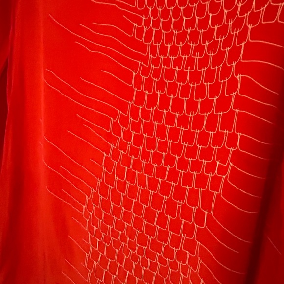 Erica Tanov Red Silk Tunic - Picture 7 of 11